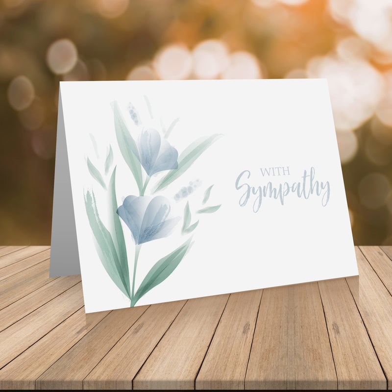 Little Notes by Comptime Sympathy Card (12 Cards and Blank Envelopes) With Sympathy, Condolence Cards - Image 2